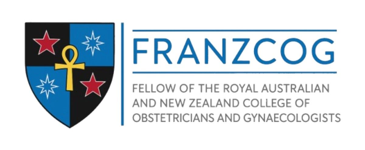 Qualification logo for obstetrics and gynaecology specialist.
